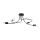 Suspension-barre LEVAR 4xE27/15W/230V noir