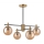 Suspension-barre LILOU 4xE14/5W/230V doré/noir/fumé beige