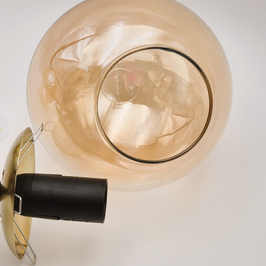 Suspension-barre LILOU 4xE14/5W/230V doré/noir/fumé beige