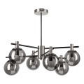 Suspension-barre LILOU 6xE14/5W/230V chrome mat/fumé