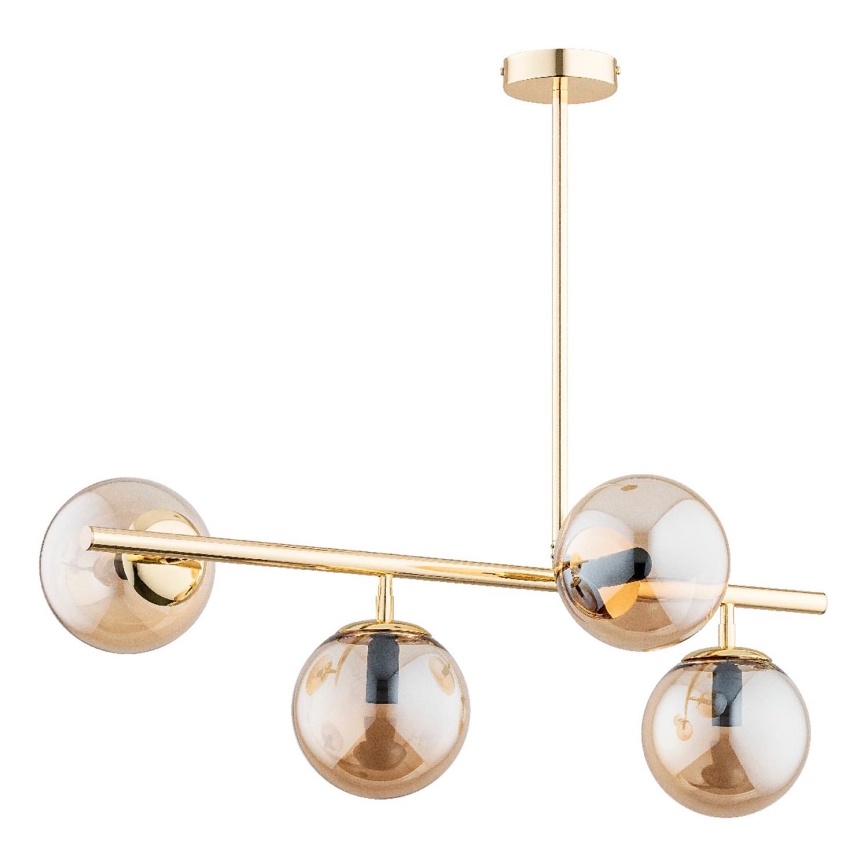 Suspension-barre LUNGO 4xE14/10W/230V doré
