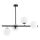 Suspension-barre LURO 4xE14/10W/230V noir