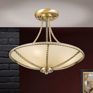 Suspension-barre MAURO 3xE27/60W/230V d. 42 cm bronze