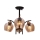 Suspension-barre MERRA 3xE27/40W/230V noir/beige