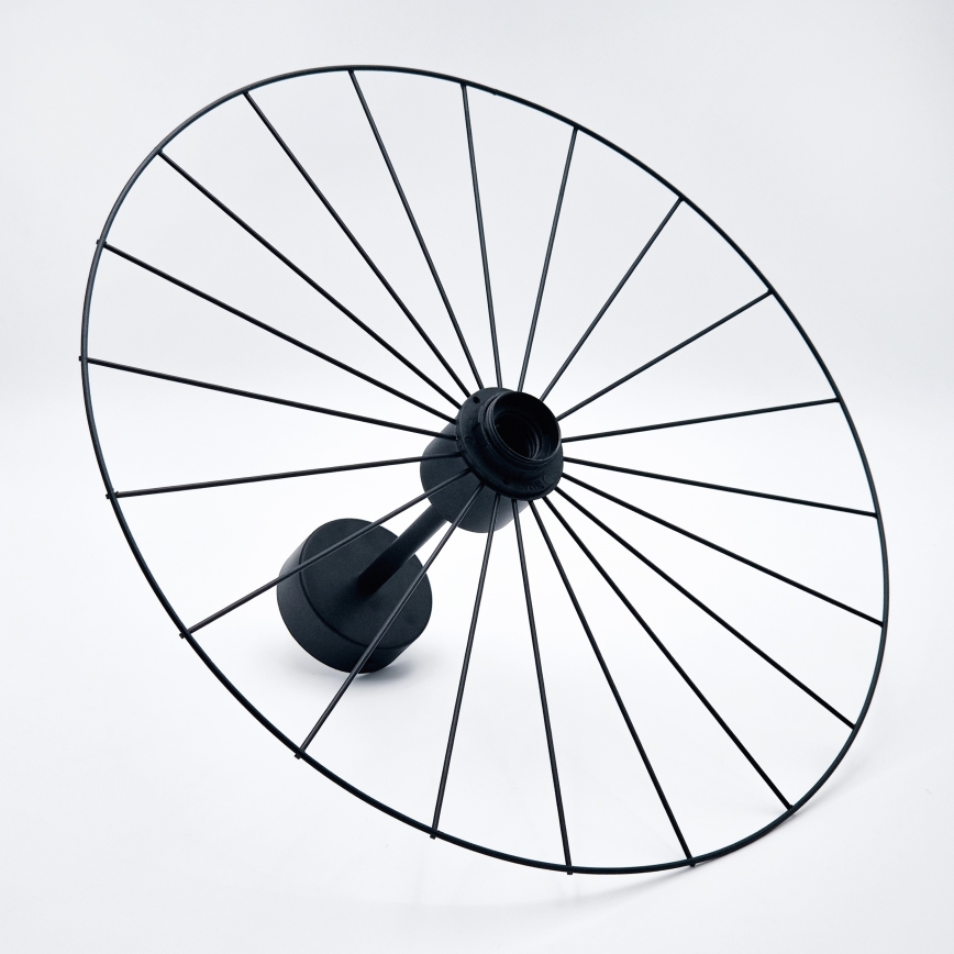 Suspension-barre MONTANA 1xE27/15W/230V d. 45 cm noir