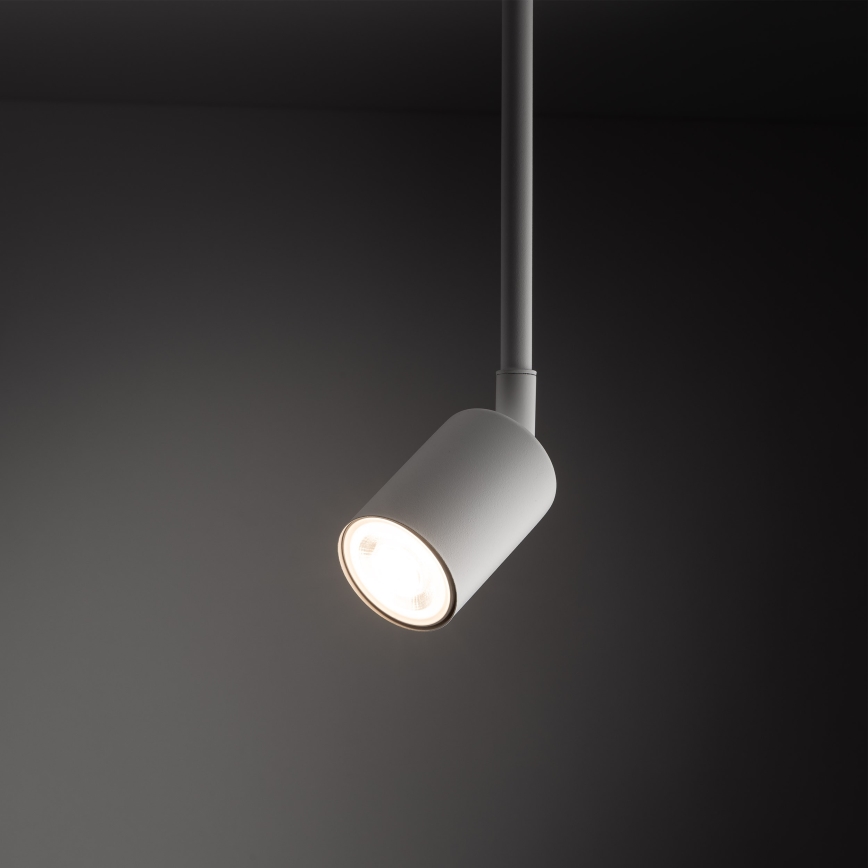 Suspension-barre pour système de rail monophasé TOP 1xGU10/10W/230V blanc