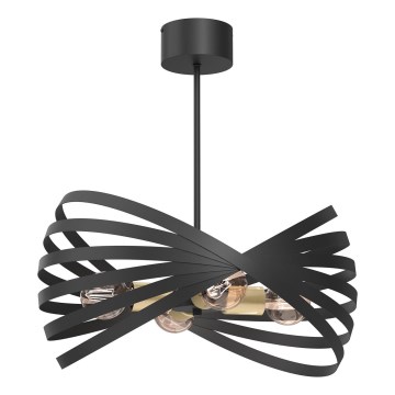 Suspension-barre SPARKLE 4xE27/15W/230V noir/doré