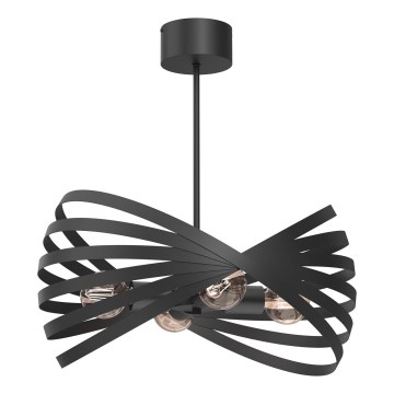 Suspension-barre SPARKLE 4xE27/15W/230V noir