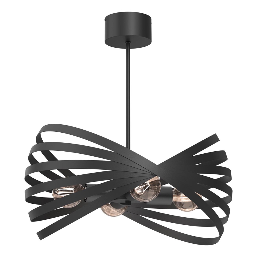 Suspension-barre SPARKLE 4xE27/15W/230V noir