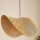 Suspension BOHO sur câble 1xE27/40W/230V en raphia