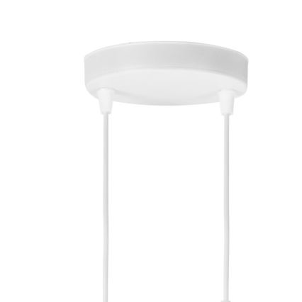 Suspension BOHO sur câble 2xE27/60W/230V blanc/jute