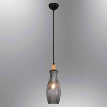 Suspension BOTTLE 1xE14/4W/230V fumée