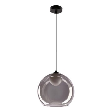 Suspension BRIN 1xG9/15W/230V noir fumé
