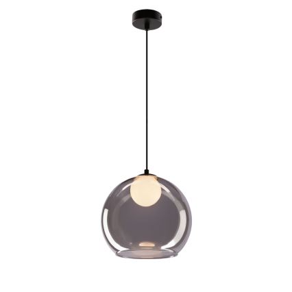 Suspension BRIN 1xG9/15W/230V noir fumé