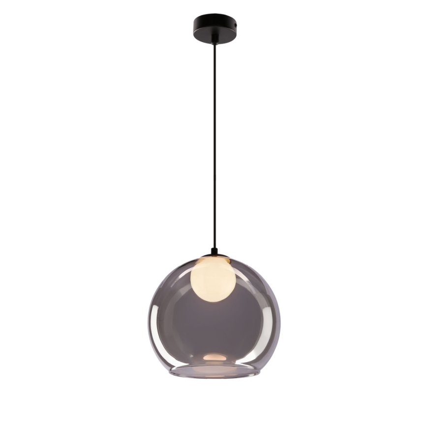 Suspension BRIN 1xG9/15W/230V noir fumé