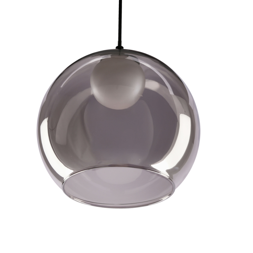 Suspension BRIN 1xG9/15W/230V noir fumé