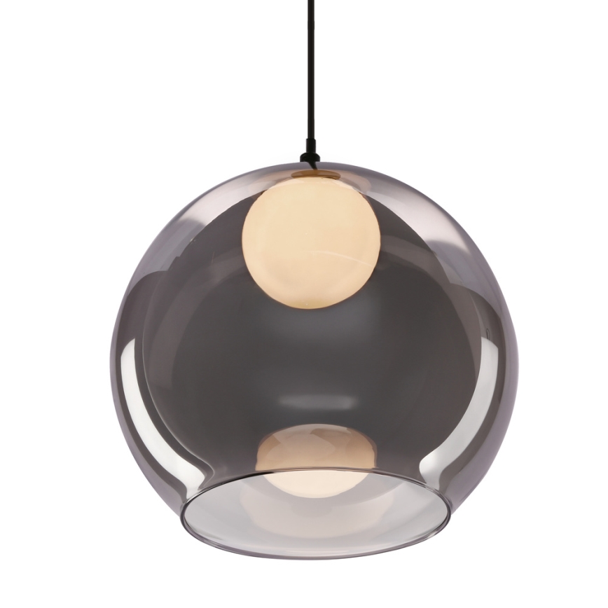 Suspension BRIN 1xG9/15W/230V noir fumé