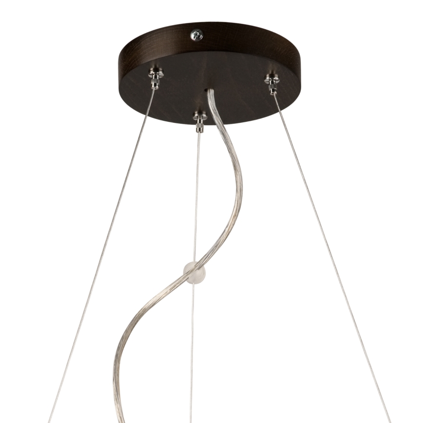 Suspension sur câble 3xE27/60W/230V Ø 47 cm pin sylvestre