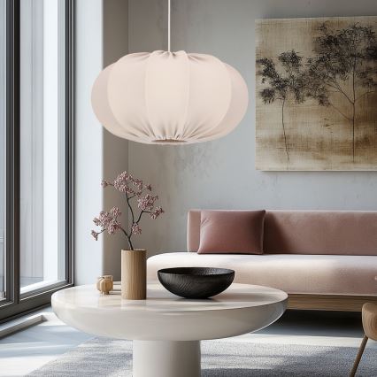 Suspension CAFEE 1xE27/40W/230V diamètre 52 cm beige
