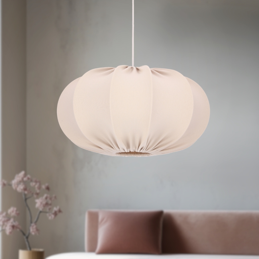 Suspension CAFEE 1xE27/40W/230V diamètre 52 cm beige