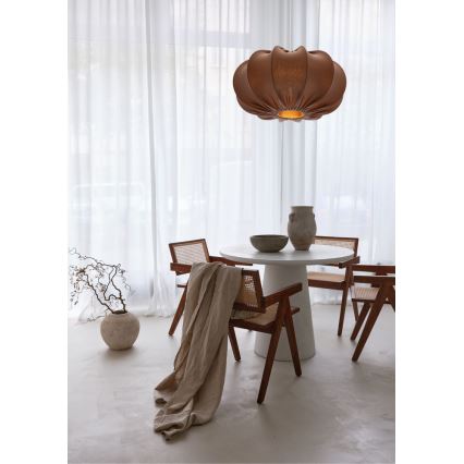 Suspension CAFEE 1xE27/40W/230V diamètre 52 cm marron