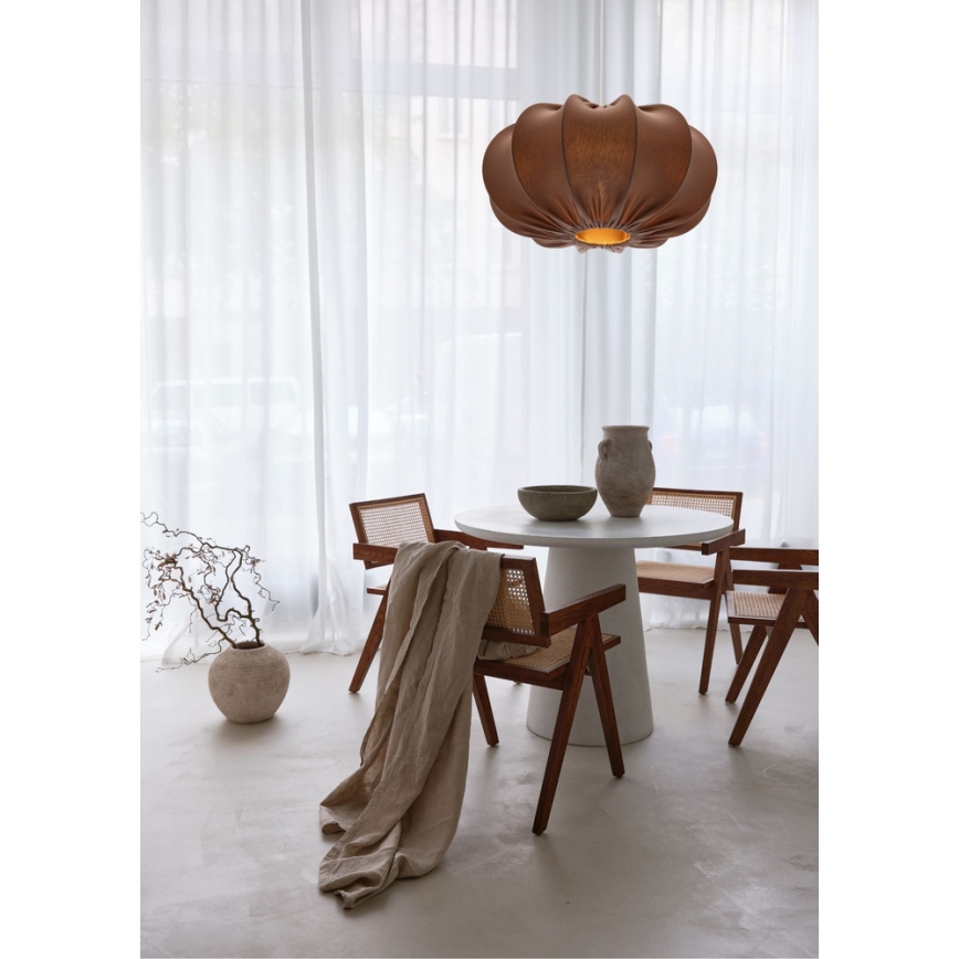 Suspension CAFEE 1xE27/40W/230V diamètre 52 cm marron