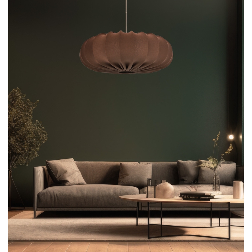 Suspension CAFEE 1xE27/40W/230V diamètre 52 cm marron