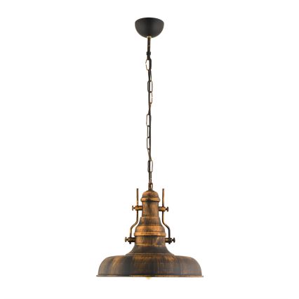 Suspension chaîne 1xE27/40W/230V bronze