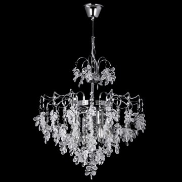 Suspension chaîne 4xE14/60W/230V d. 40 cm chrome brillant