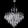 Suspension chaîne 6xE14/60W/230V d. 50 cm chrome brillant