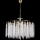 Suspension chaîne 7xE14/60W/230V d. 54 cm doré