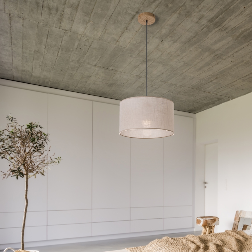 Suspension chaîne ANTONIO 1xE27/60W/230V chêne