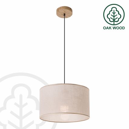 Suspension chaîne ANTONIO 1xE27/60W/230V chêne