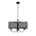 Suspension chaîne BRESSO 4xE14/12W/230V noir