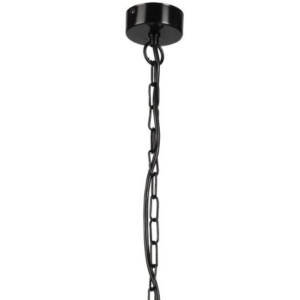 Suspension chaîne CEDRIC 4xE27/60W/230V hêtre/marron