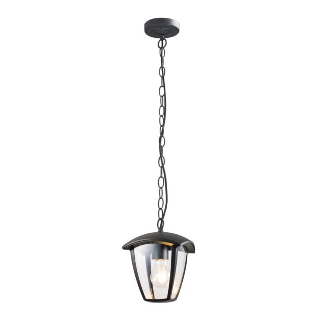 Suspension chaîne d'extérieur SURVA 1xE27/60W/230V IP44 noir