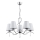 Suspension chaîne DIVA 5xE14/10W/230V chrome brillant