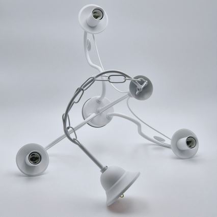 Suspension chaîne DONATO 3xE14/40W/230V blanc