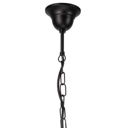 Suspension chaîne DONATO 3xE14/40W/230V noir