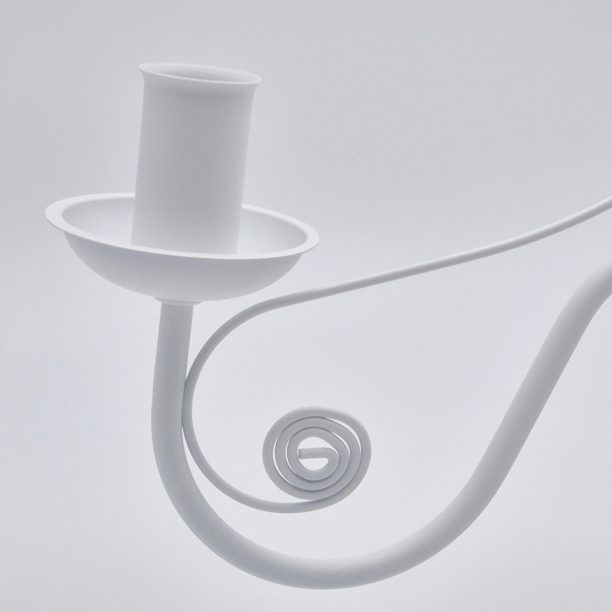 Suspension chaîne DONATO 5xE14/40W/230V blanc