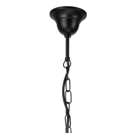 Suspension chaîne DONATO 5xE14/40W/230V noir