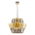 Suspension chaîne DONNA 12xE14/40W/230V d. 55 cm doré