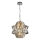 Suspension chaîne en cristal CROWN 4xE14/40W/230V chrome brillant