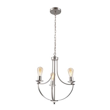 Suspension chaîne GINA 3xE27/60W/230V chrome mat