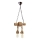 Suspension chaîne KOS 2xE27/60W/230V hêtre - FSC certifié