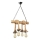 Suspension chaîne KOS 4xE27/60W/230V hêtre - FSC certifié