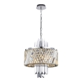 Suspension chaîne MARGOT 6xE14/40W/230V chrome mat