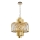 Suspension chaîne MARGOT 6xE14/40W/230V d. 43 cm doré