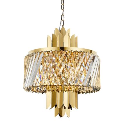 Suspension chaîne MARGOT 6xE14/40W/230V d. 43 cm doré