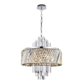 Suspension chaîne MARGOT 9xE14/40W/230V chrome mat